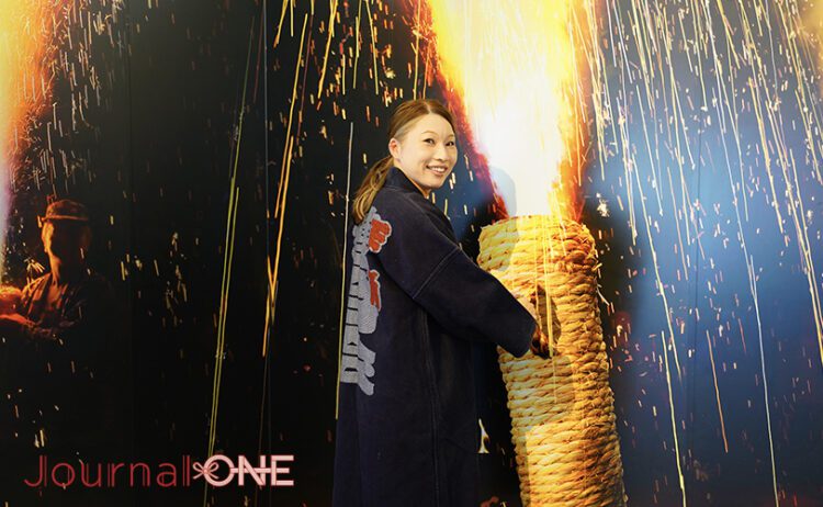 東京2020金メダリスト・山崎早紀さんと豊橋市手筒花火