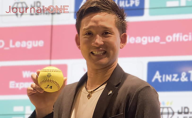 ソフトボール・JDリーグのアンバサダーに就任した杉谷拳士社長（ZENSHIN CONNECT）Journal-ONE撮影