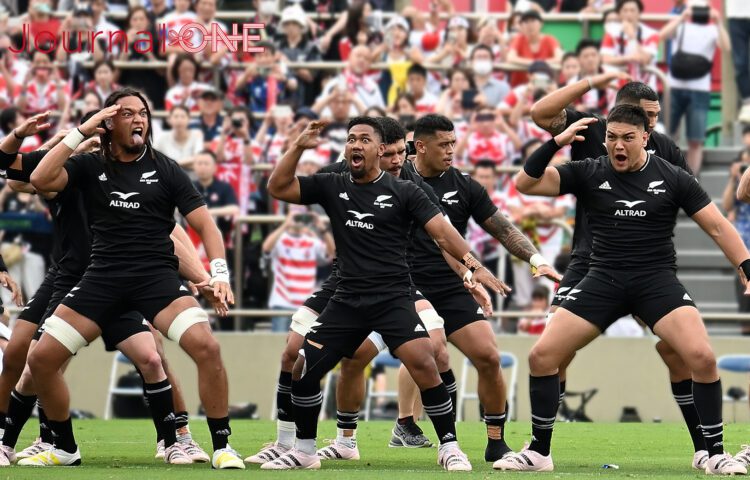 リポビタンD2023| JAPAN XV vs All Blacks XV| ハカを披露するニュージーランド代表選手-Journal-ONE撮影