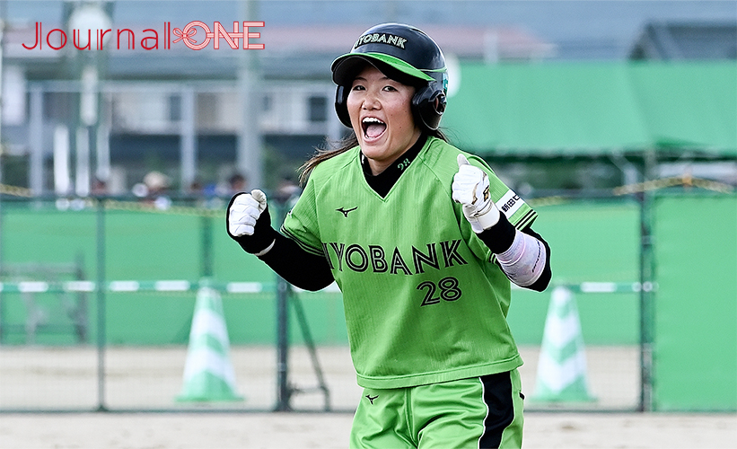 ソフトボール 全日本総合選手権|JDリーグ 伊予銀行ヴェールズの川口茉奈選手は母校・中京大学戦で決勝2塁打を放つ（佐賀県白石町にて）-Journal-ONE撮影