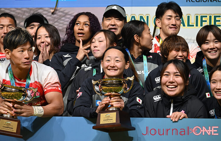 男女７人制ラグビーアジア予選| 男女セブンズ日本代表は揃って優勝を果たしパリ五輪出場権を獲得-Journal-ONE撮影