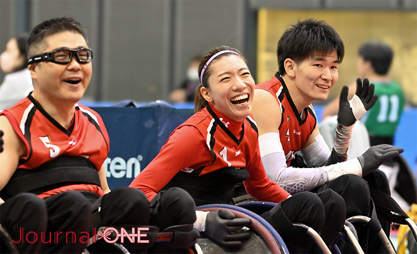 車いすラグビー日本選手権 | 密着取材に協力頂いた埼玉のAXEはが誇るパラリンピアン・岸光太郎選手、倉橋香衣選手、羽賀理之選手の笑顔-Journal-ONE撮影