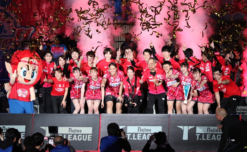 Journal-ONE | 卓球ノジマＴリーグ女子の優勝を飾った日本生命レッドエルフ