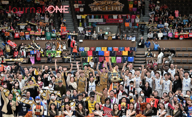 能登半島地震復興支援 | 被災地七尾を本拠地とするバスケB3の金沢武士団が代々木でチャリティーマッチ-Journal-ONE撮影