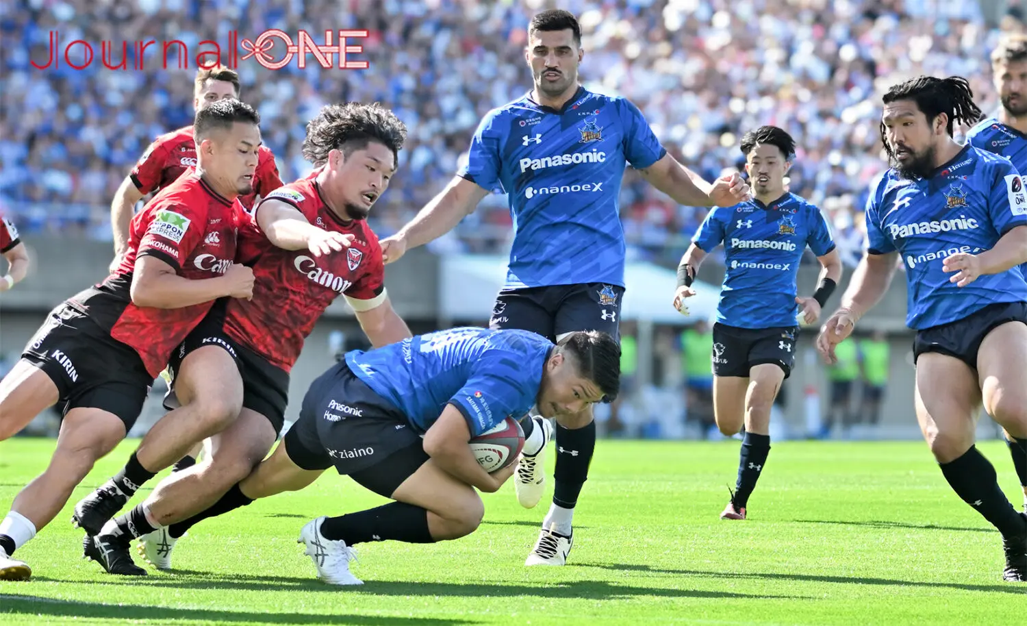 Journal-ONE | ラグビーリーグワン準決勝 埼玉パナソニックワイルドナイツvs横浜キヤノンイーグルス 松田力也(埼玉WK)が再逆転の口火となる中央突破