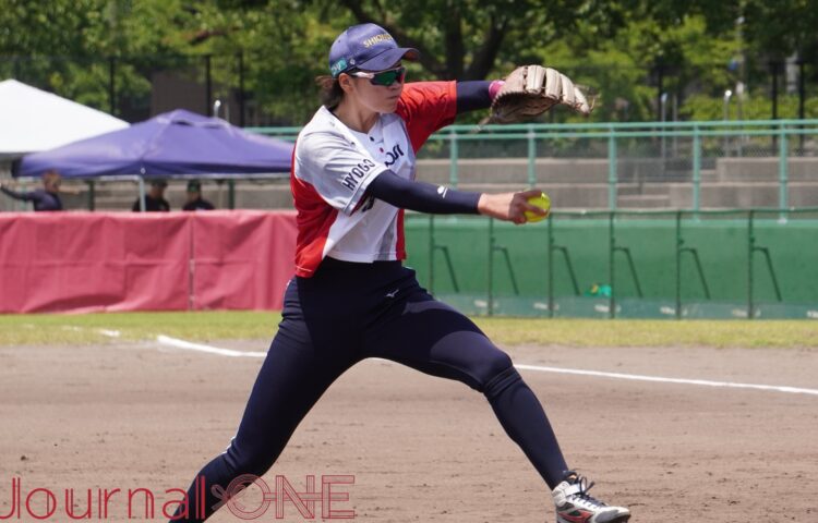 Journal-ONE | ソフトボール JDリーグ 交流戦 デンソーvsシオノギ シオノギ先発の三輪投手は完投勝利で二桁10勝を挙げる