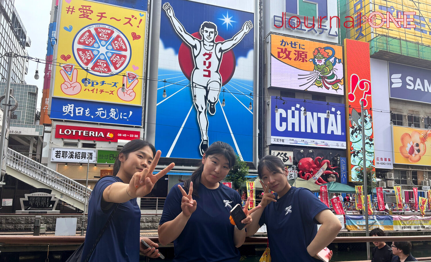 Jouurnal-ONE | 大阪観光レポートに参加してくれた女子ソフトボール韓国代表の3選手-Jouurnal-ONE撮影