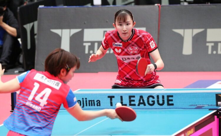 Journal-ONE | 卓球Tリーグ 早田ひな(奥)、平野美宇、パリの団体銀メダルメンバーもライバル-小野寺敏明撮影