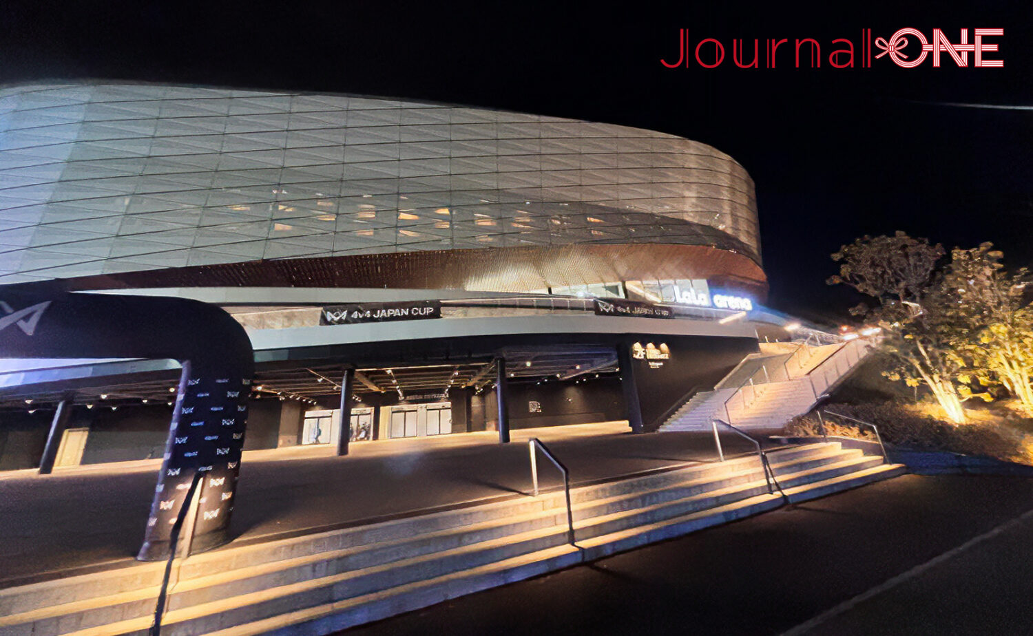 ららアリーナ 東京ベイの夜景。Bリーグ プレーオフ 2026の舞台となる新設アリーナが放つ未来的な輝きと地方創生の鼓動。