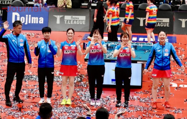Tリーグ2024-2025シーズンの女王・木下アビエル神奈川-Journal-ONE撮影