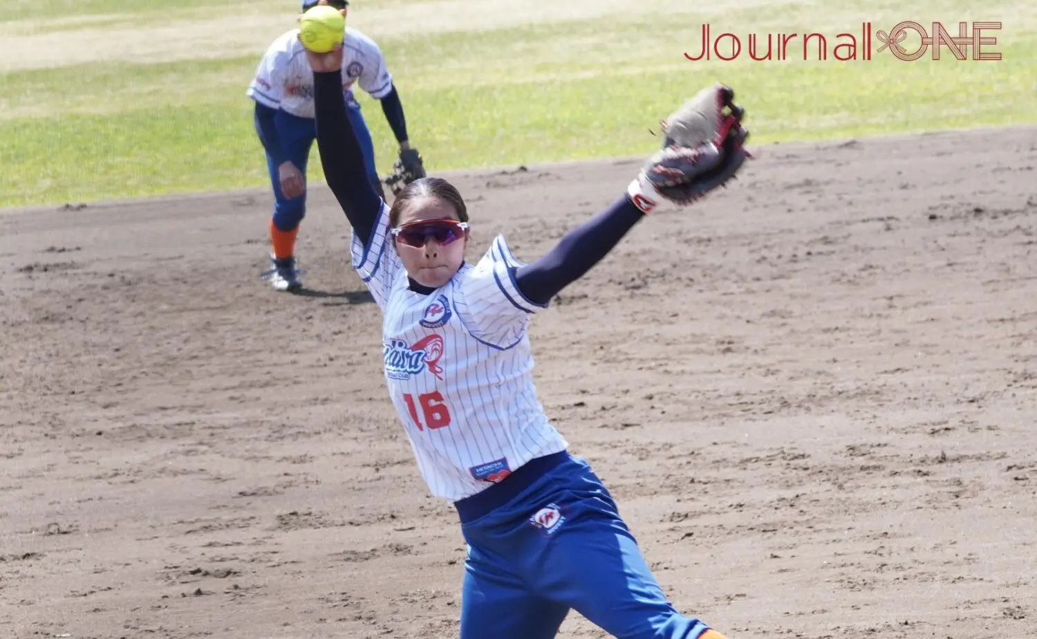 開幕戦先発した新人・奥野心（日立）は初登板を完封勝利で飾った‐Journal-ONE撮影