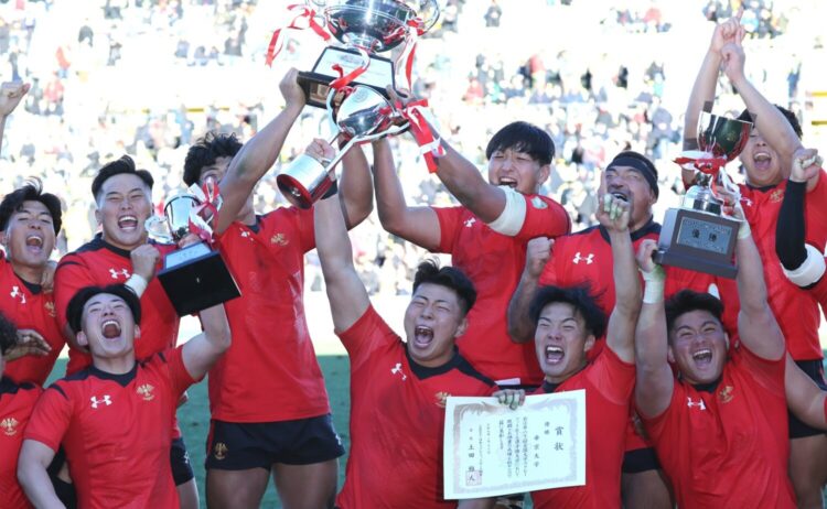 帝京大学が大学選手権4連覇を達成-斉藤健仁撮影