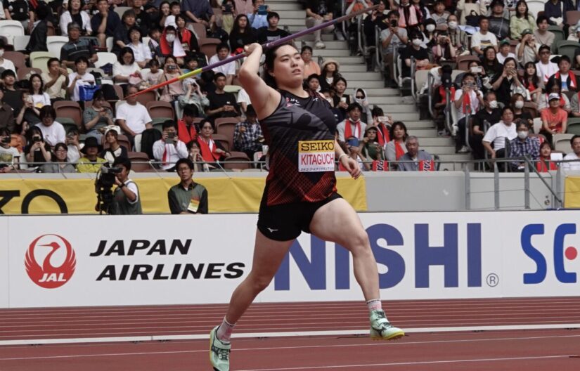 セイコーゴールデングランプリに登場した北口榛花-児玉育美撮影