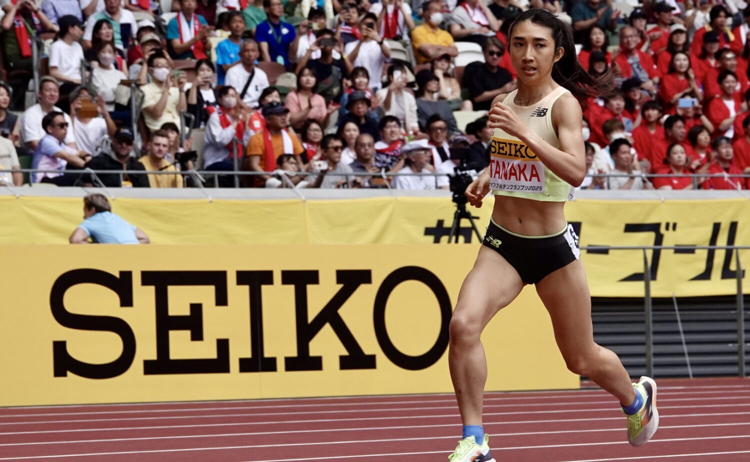3000mのペースメーカーを務めたのちに1500mに挑んだ田中-児玉育美撮影