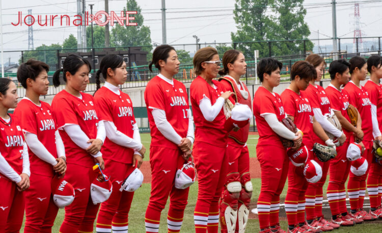 ロサンゼルスオリンピックで三大会連続の金メダルを目指す女子ソフトボール日本代表∸Journal-ONE撮影