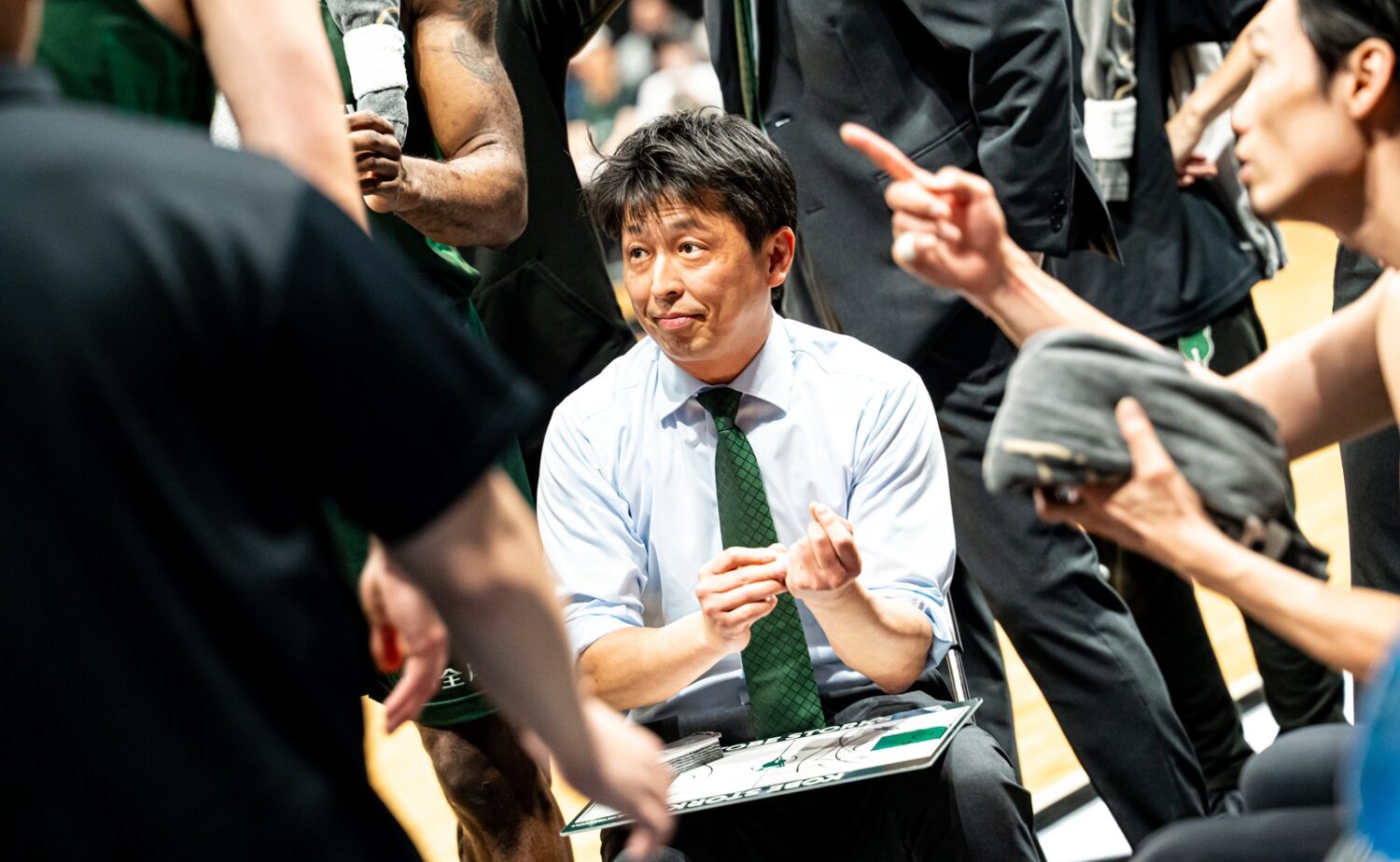 神戸ストークスの東頭俊典HC-(C)KOBE STORKS提供