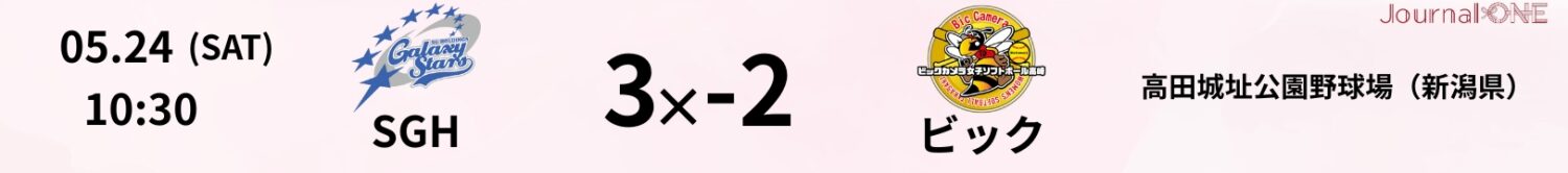 JDリーグ_試合速報_SGH3×2ビック_Journal-ONE提供