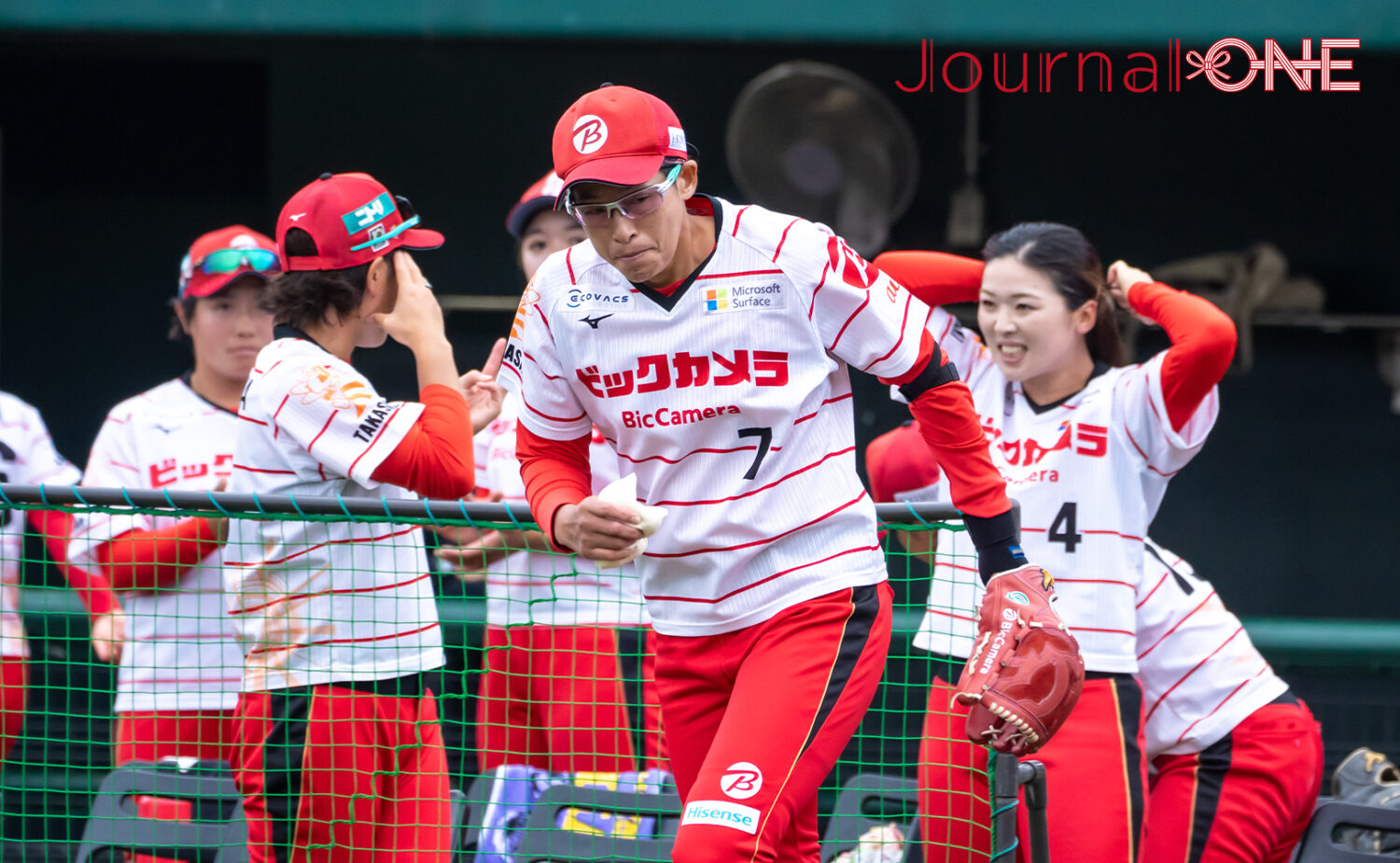 上野 由岐子投手。JDリーグ　レギュラーシーズン第4節、2025年5月10日開催。　デンソー対ビックカメラ　＠等々力球場