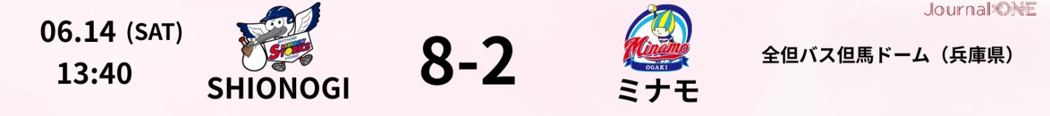05 25.06.14 SHIONOGIvsミナモ JD.LEAGUE Game Result