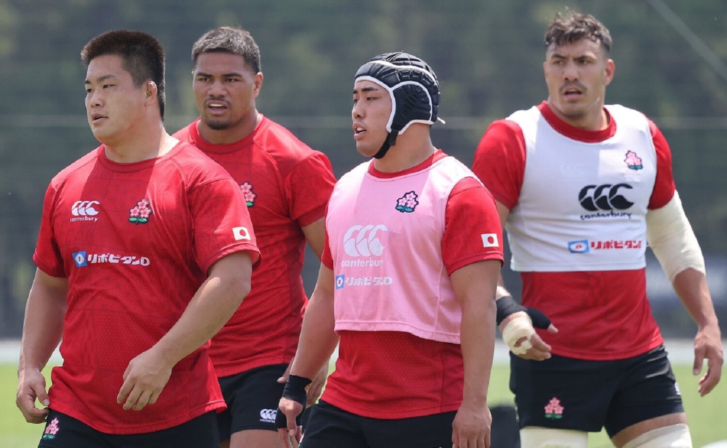 宮崎合宿:宮崎出身の竹内、フィフィタ、スーパーラグビーに挑戦する原田、ガンター-斉藤健仁撮影
