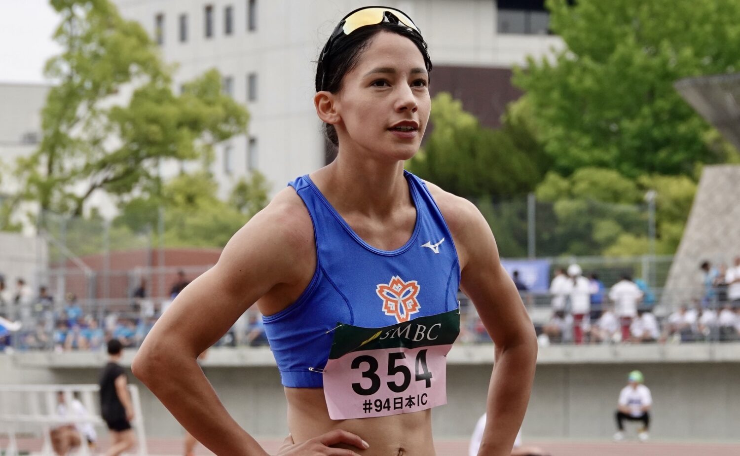 女子400mで日本記録を上回る51秒71の学生新記録を樹立したフロレス-児玉育美撮影