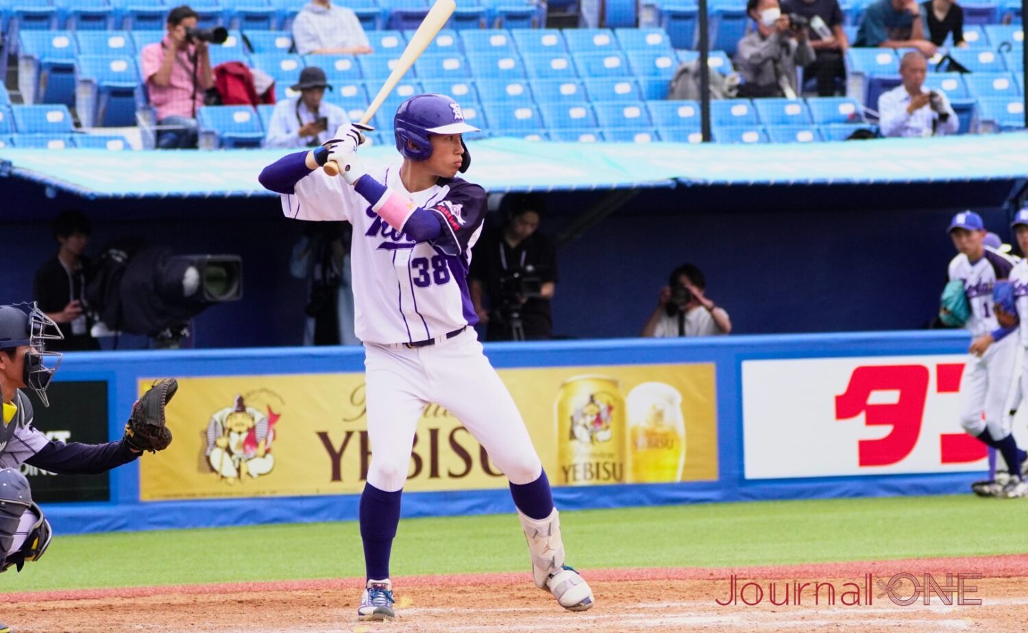 千葉大輝(東農大北海道オホーツク)が適時打を放つ-Journal-ONE撮影