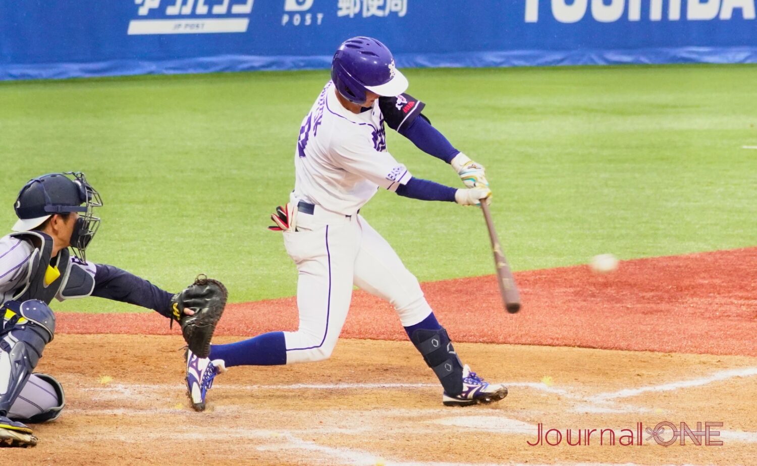 中澤空芽の右越二塁打で3点差に詰め寄る東京農業大学北海道オホーツク-Journal-ONE撮影