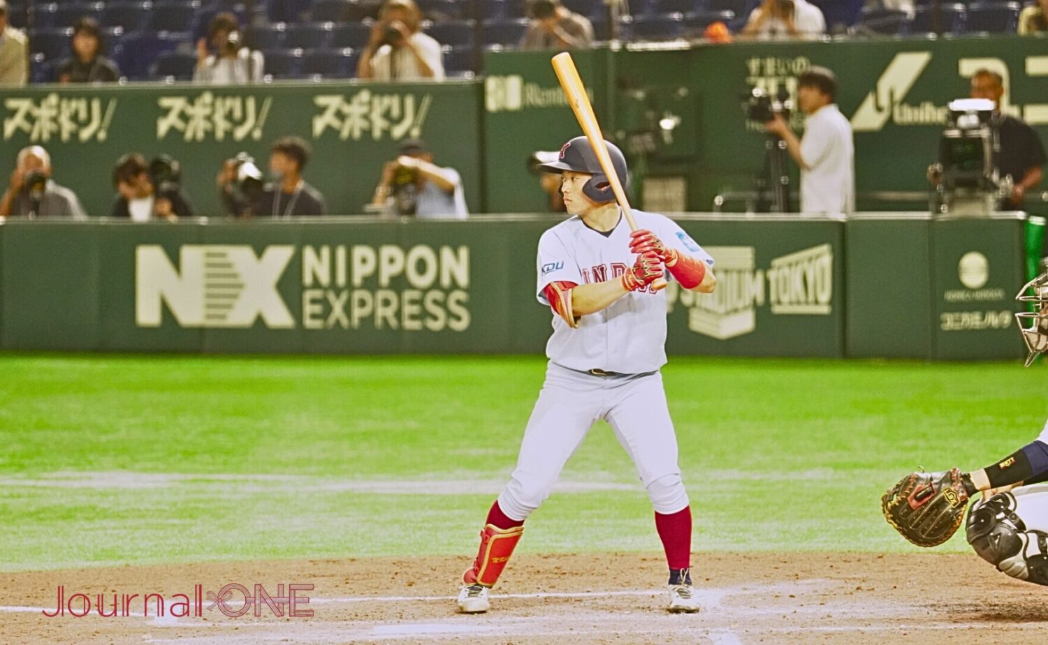 走攻守に秀でた近大・勝田成二塁手(4年・関西大学北陽高)∸Journal-ONE撮影