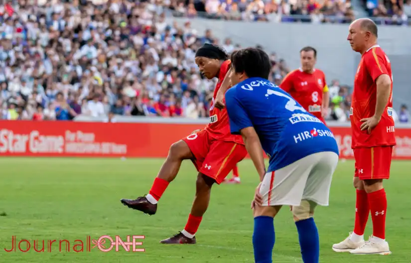 ピースウイング広島で日本初開催! ジーコ、中田英寿、ロナウジーニョら