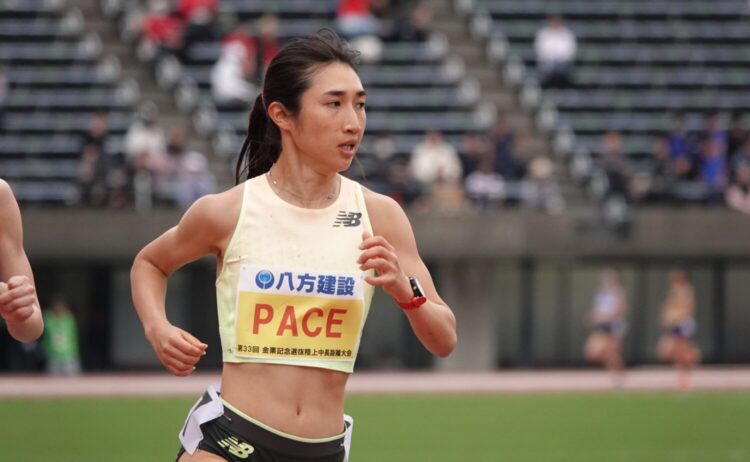 1500mと5000mの2種目で、すでに参加標準記録をクリアしている田中。2冠で2種目内定を決めたい‐児玉育美撮影
