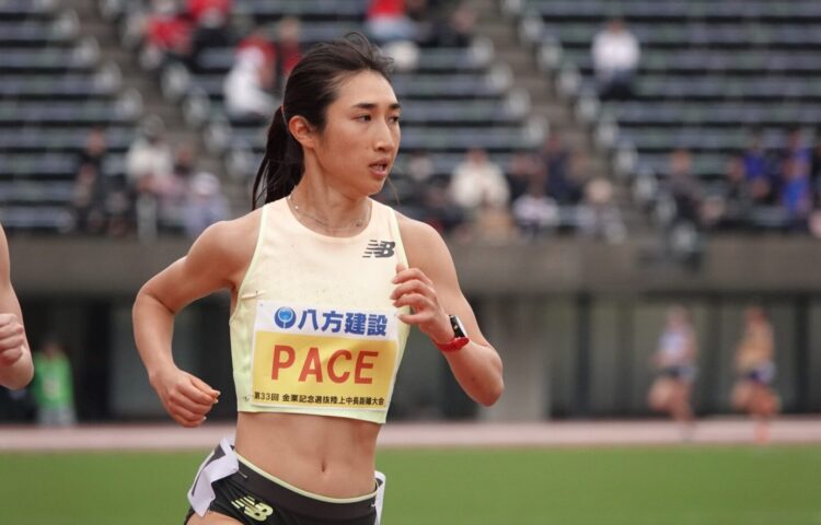 1500mと5000mの2種目で、すでに参加標準記録をクリアしている田中。2冠で2種目内定を決めたい‐児玉育美撮影