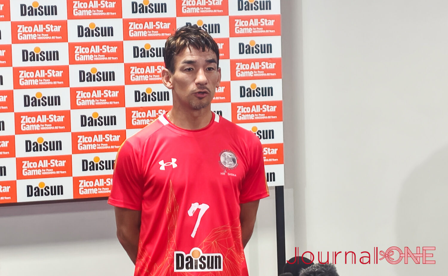 ジーコ、ロナウジーニョ、中田英寿、小野伸二が参加した平和を訴えるサッカー試合@エディオンピースウイング広島