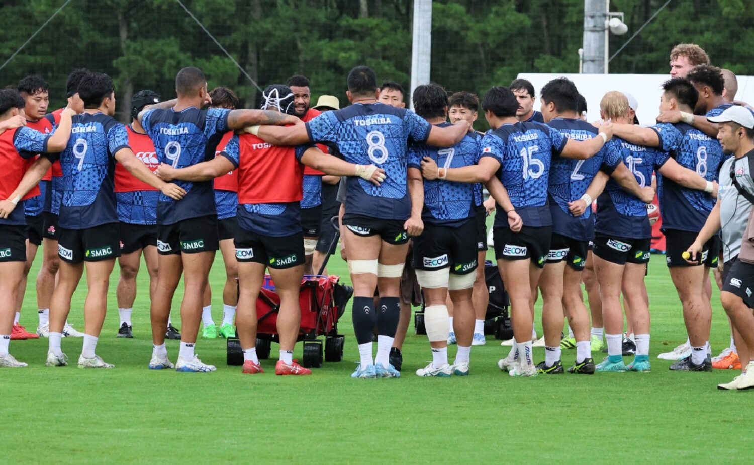 PNCを控え宮崎で合宿する日本代表-斉藤健仁撮影