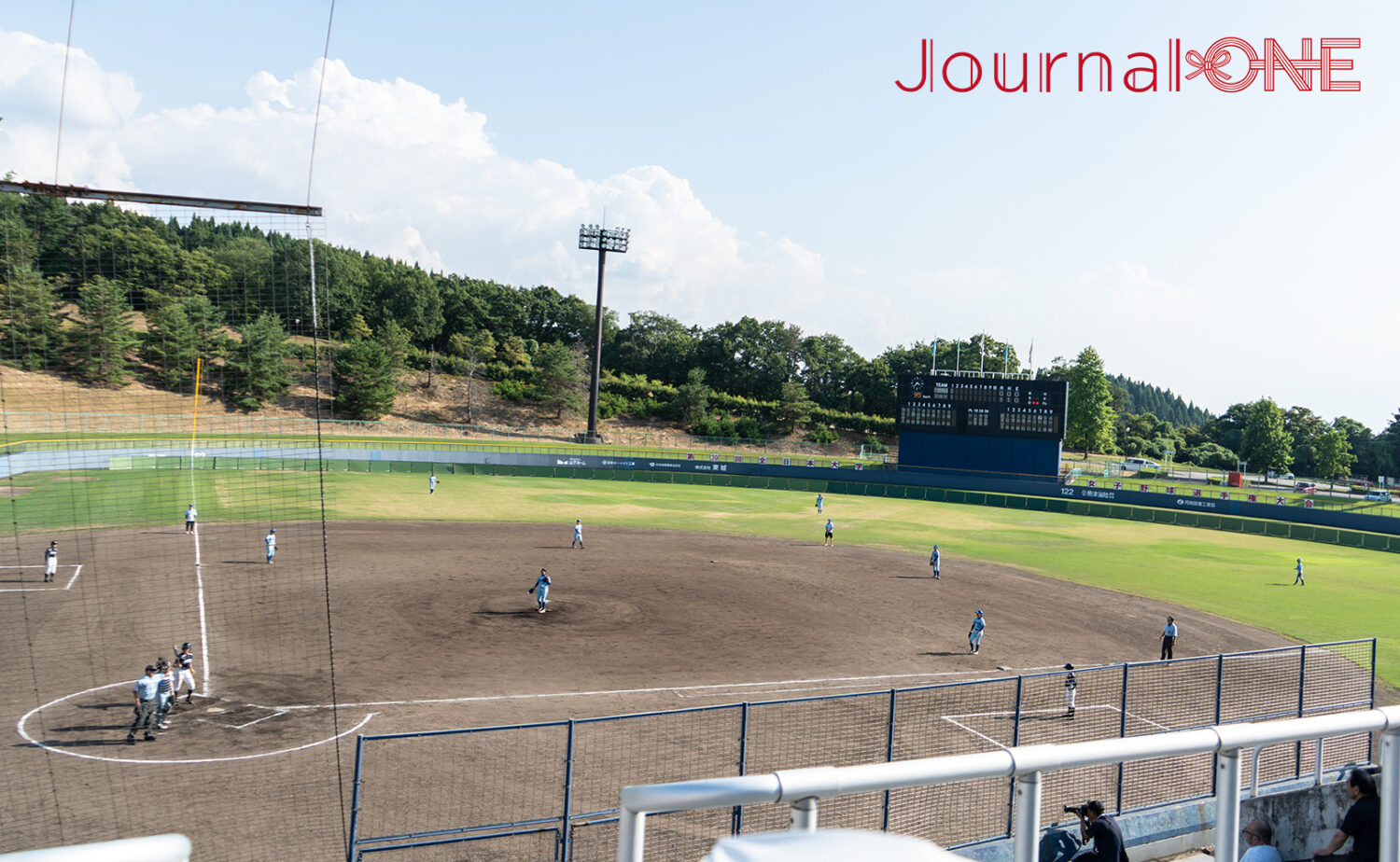 メイン会場の魚津市桃山球場-Journal-ONE撮影