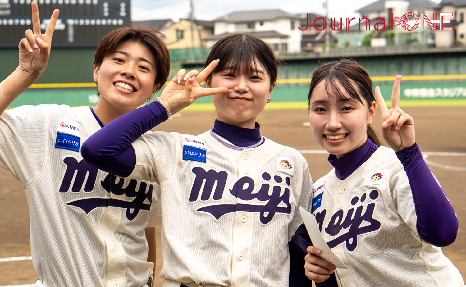 明るく楽しく野球を楽しむ明治大学女子硬式野球クラブの選手たち‐Journal-ONE撮影