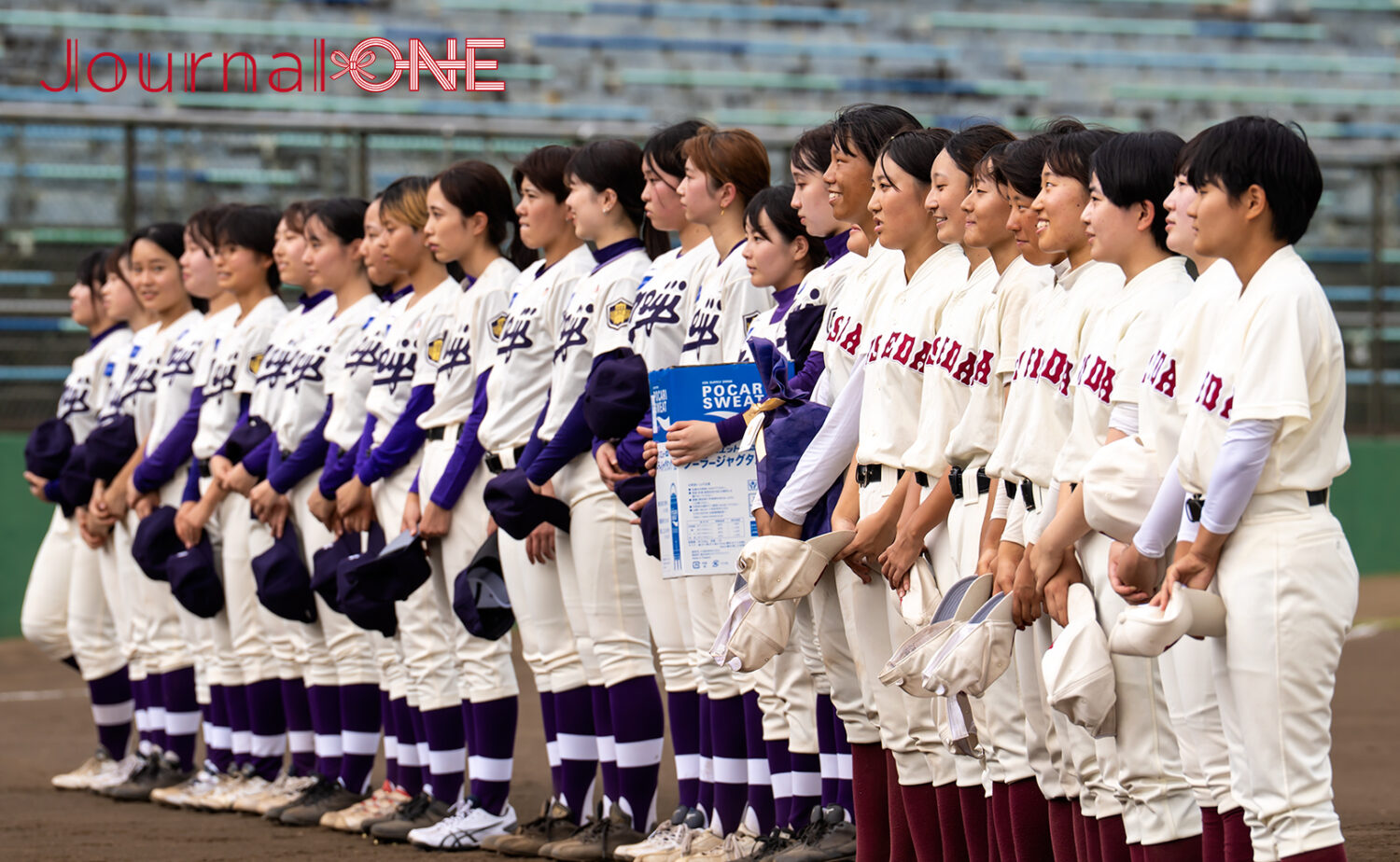 史上初の女子野球早明戦に臨む選手たち‐Journal-ONE撮影