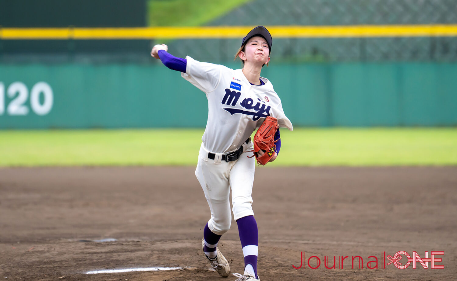 楽天・岸を彷彿させる柔らかい投球フォームの柴田投手-Journal-ONE撮影
