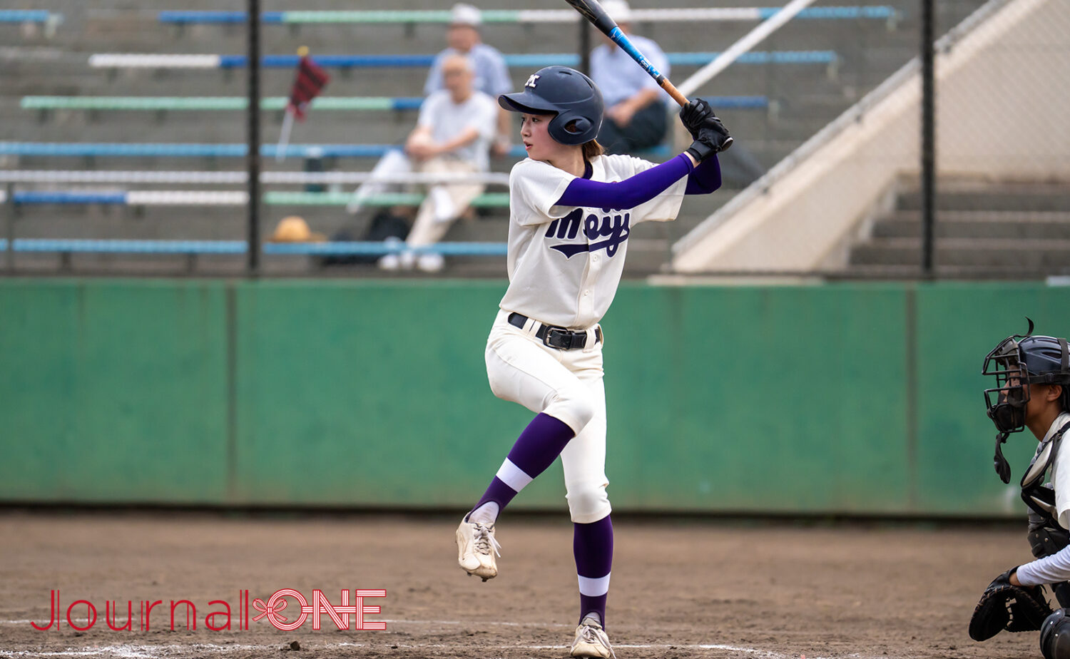 明大先発の柴田は自らのバットで試合を優位に進めた-Journal-ONE撮影