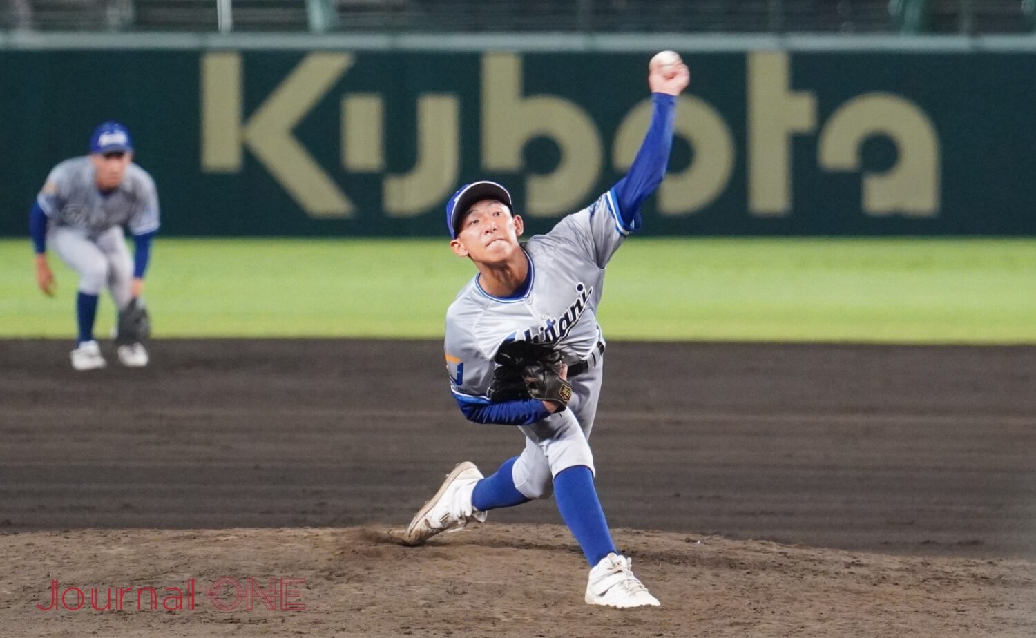 好球宴で試合を締めた中田（小松大谷）-Journal-ONE撮影