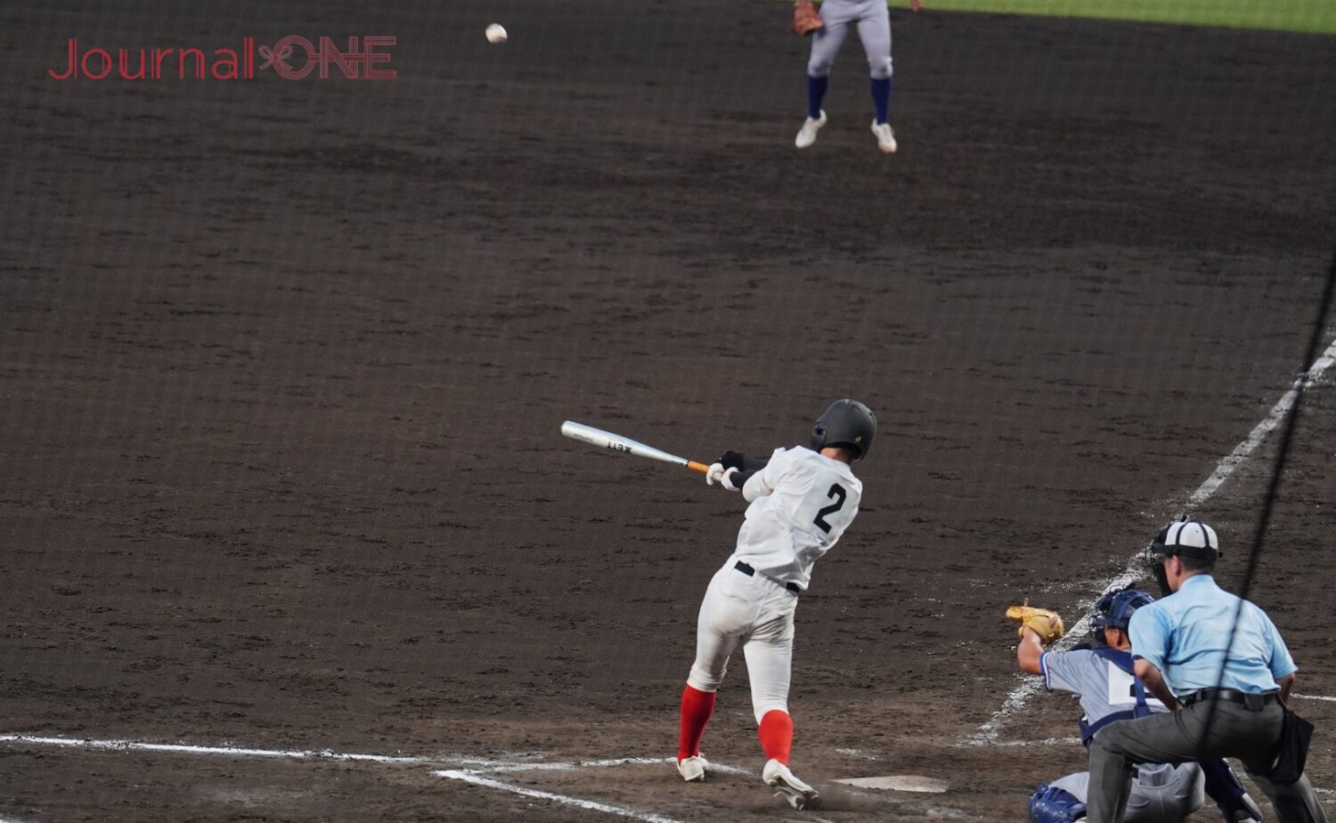 開幕戦で2安打の活躍を見せた山下（創成館）-Journal-ONE撮影