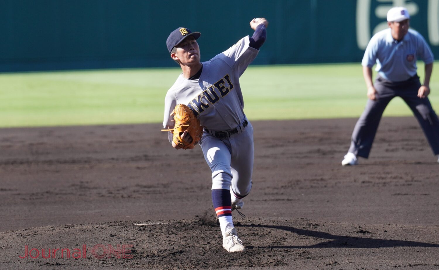 速球と変化球のコンビネーションが抜群の吉川（仙台育英）-Journal-ONE撮影
