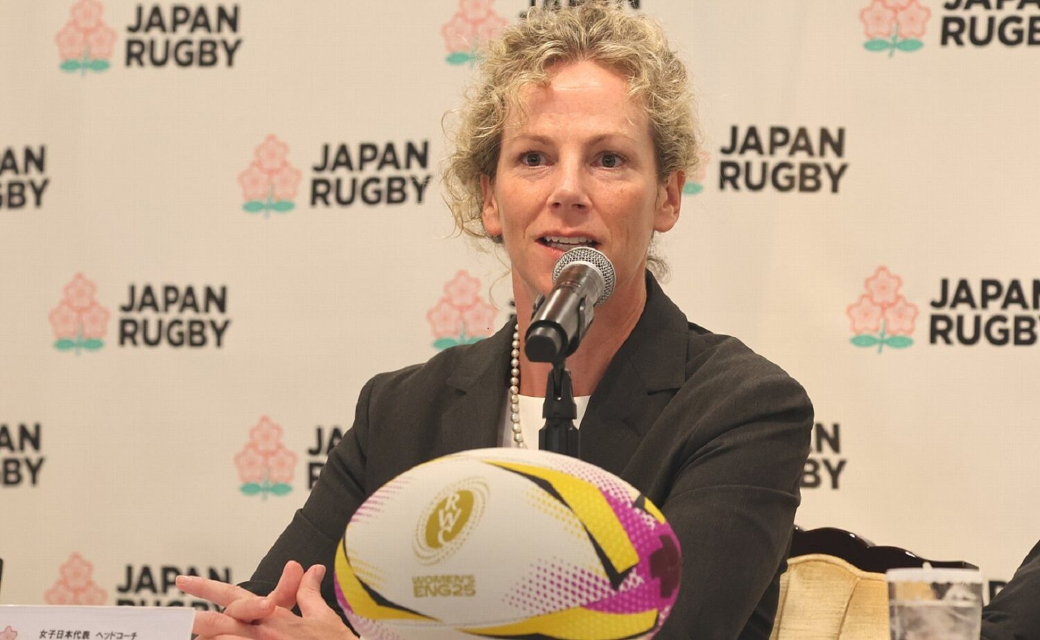 日本代表を率いて2度目W杯出場となるマッケンジーHC-斉藤健仁撮影