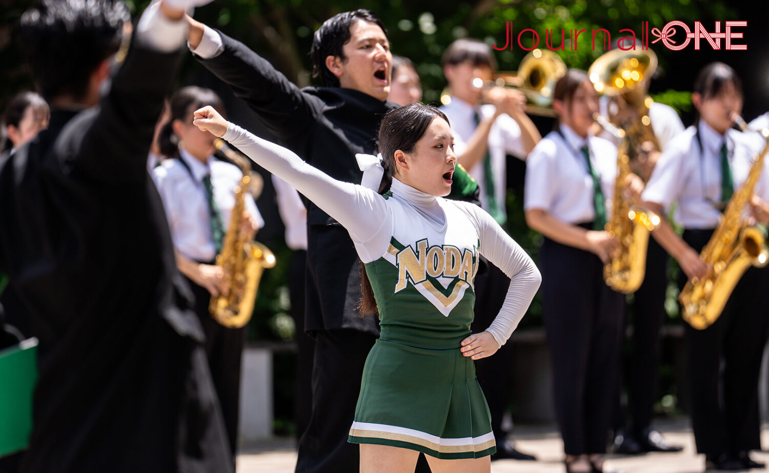 東京農業大学オープンキャンパス2025での学生によるエネルギッシュな歓迎演奏と応援