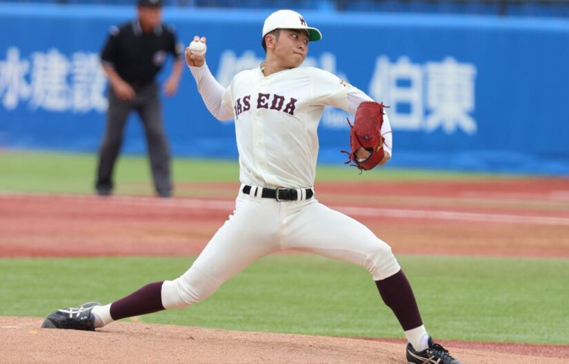 リーグ戦初先発となった髙橋煌稀-早稲田スポーツ撮影