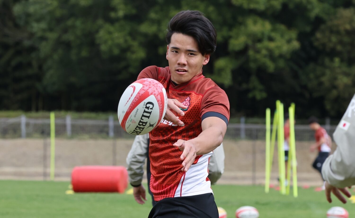 U23日本代表で副将を務め、天理大で共同キャプテンを務めるSO上ノ坊 駿介 主将