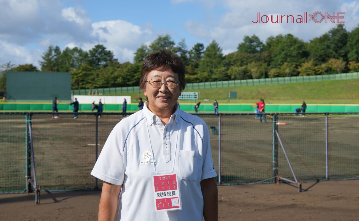 弘前市ソフトボール協会の工藤事務局長-Journal-ONE撮影