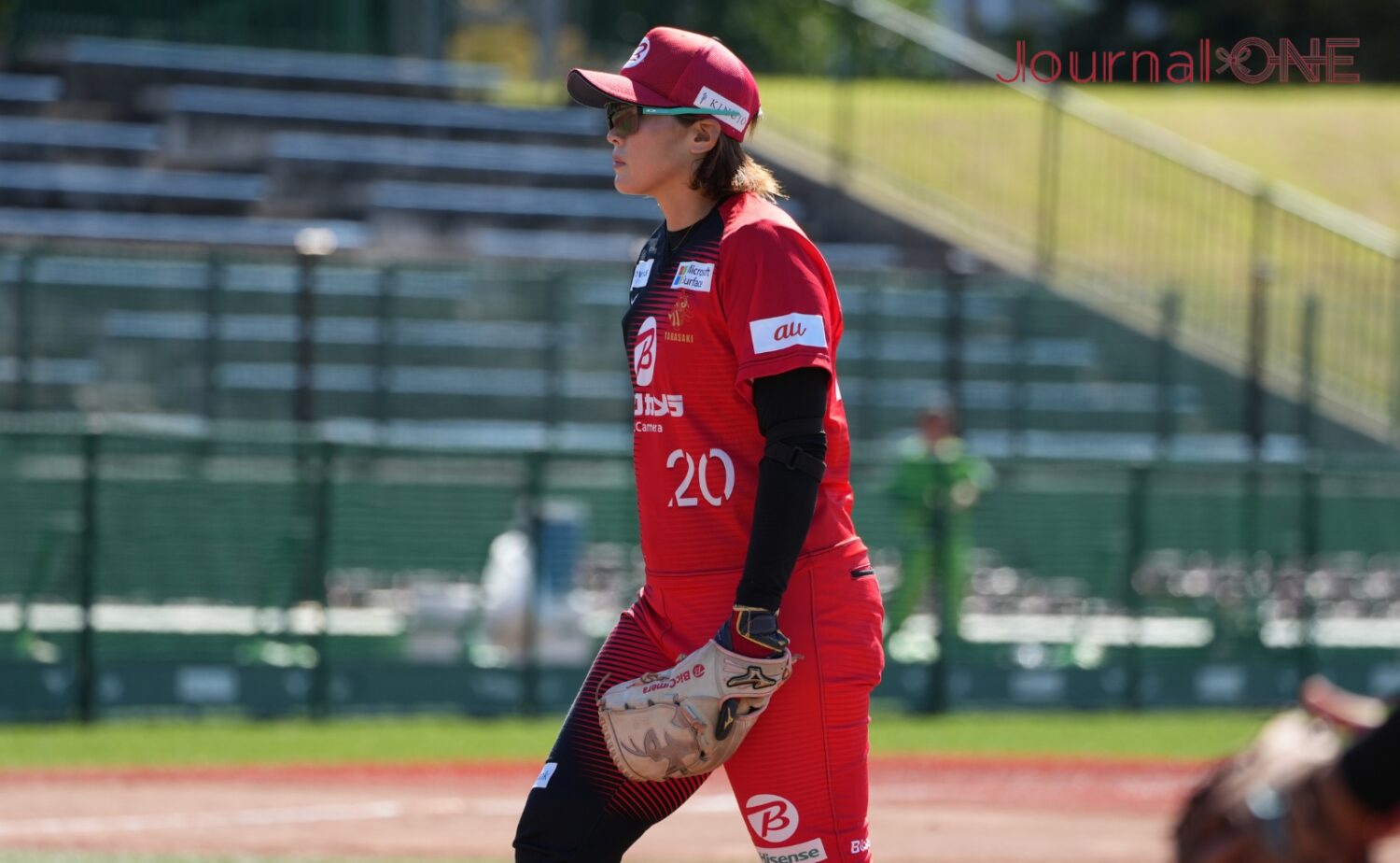 リリーフした勝股は本大会で失点を許さぬ好投を見せた-Journal-ONE撮影