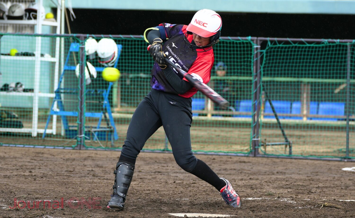 柴田日菜乃が値千金の決勝本塁打を放つ-Journal-ONE撮影