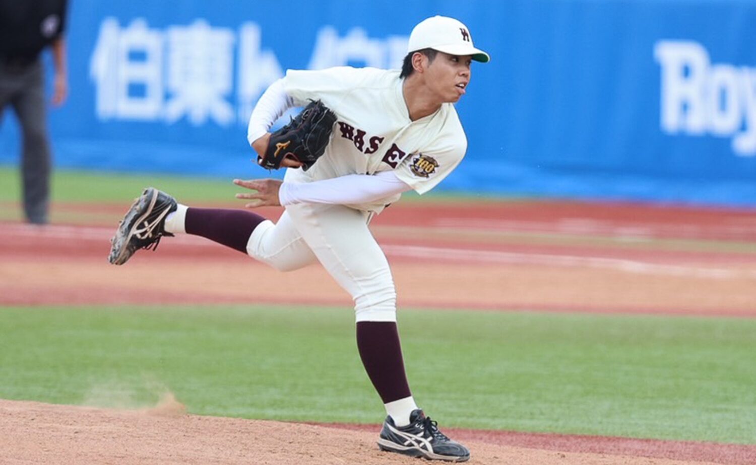 5回から登板した宮城誇南₋早稲田スポーツ撮影