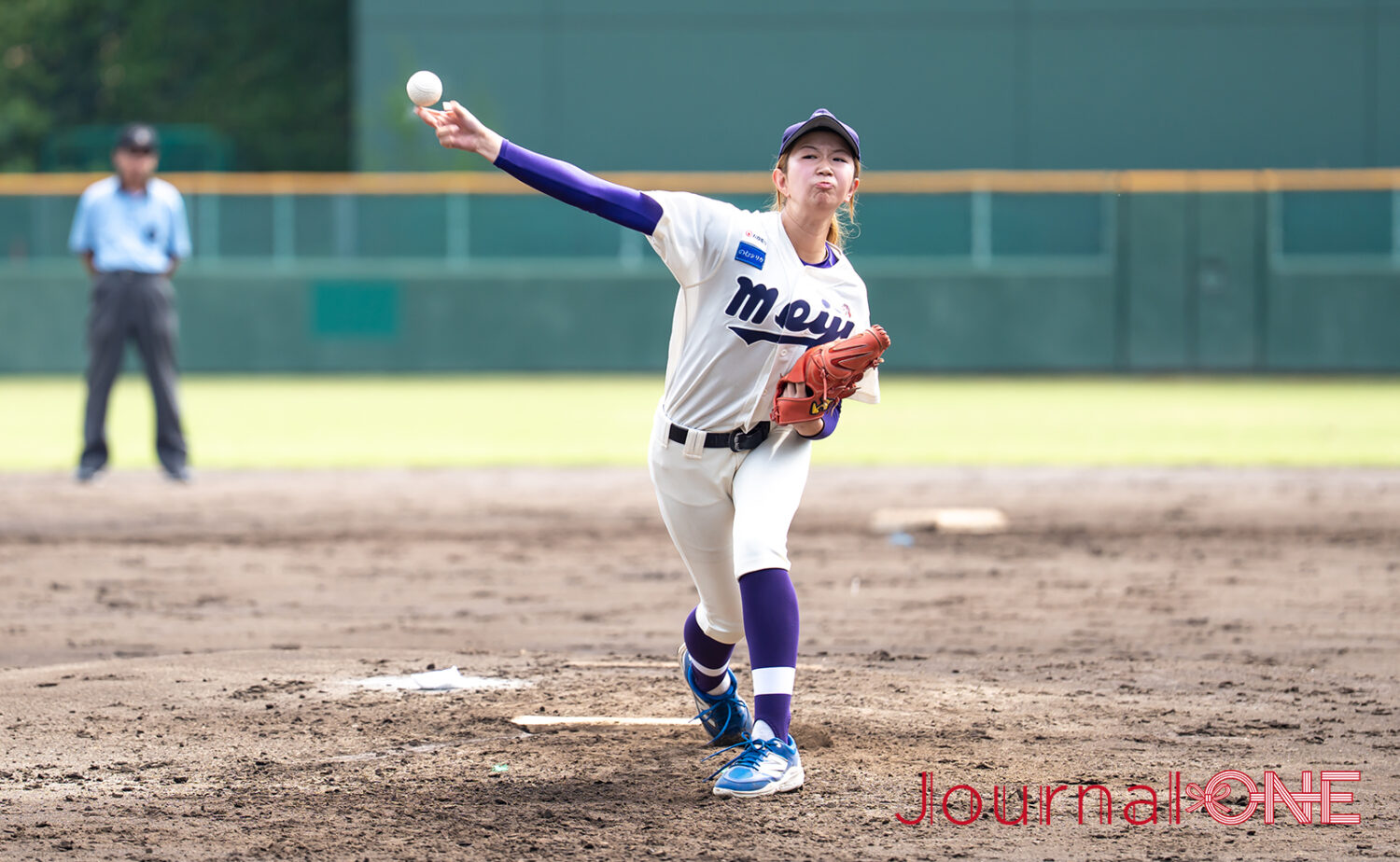 1年生ながら今大会最速を記録した柴田優衣（明治大）-Journal-ONE撮影
